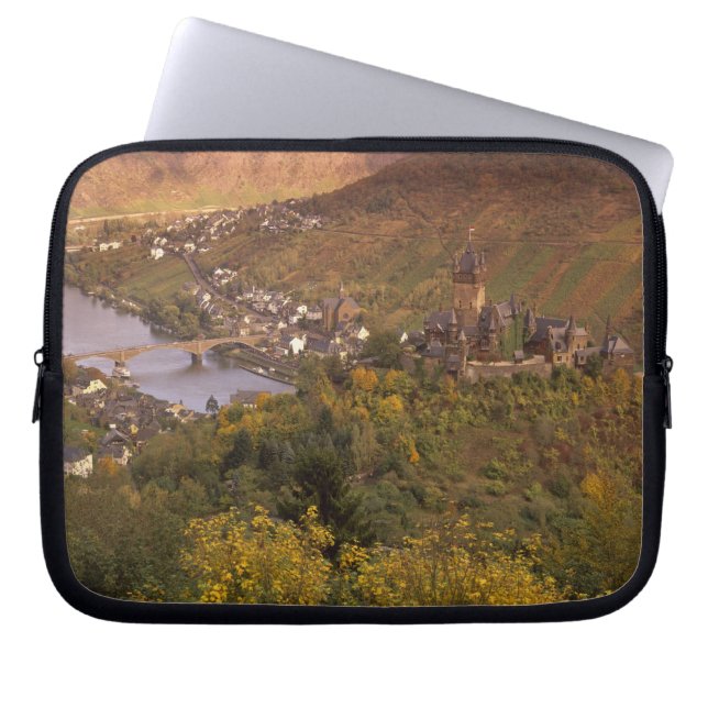 Capa Para Notebook outono em Cochem, Renânia Pfalz, Alemanha (Frente)