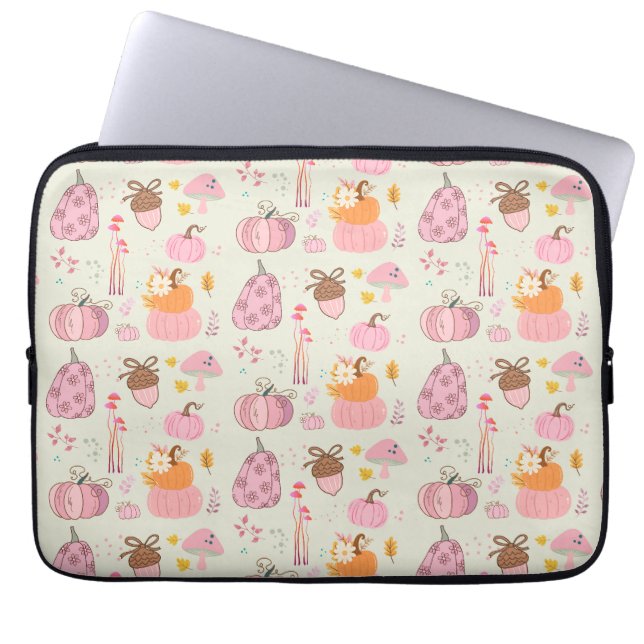 Capa Para Notebook Outono Rosa (Frente)