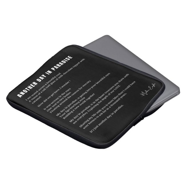 Capa Para Notebook Outro dia no paraíso ama poesia muralha arte (Frente Topo)