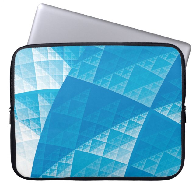 Capa Para Notebook Padrão abstrato azul (Frente)