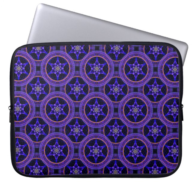 Capa Para Notebook Padrão Abstrato Floral Moderno Boho Elegante #505 (Frente)