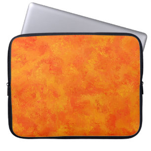 Capa Para Notebook Padrão Abstrato Laranja