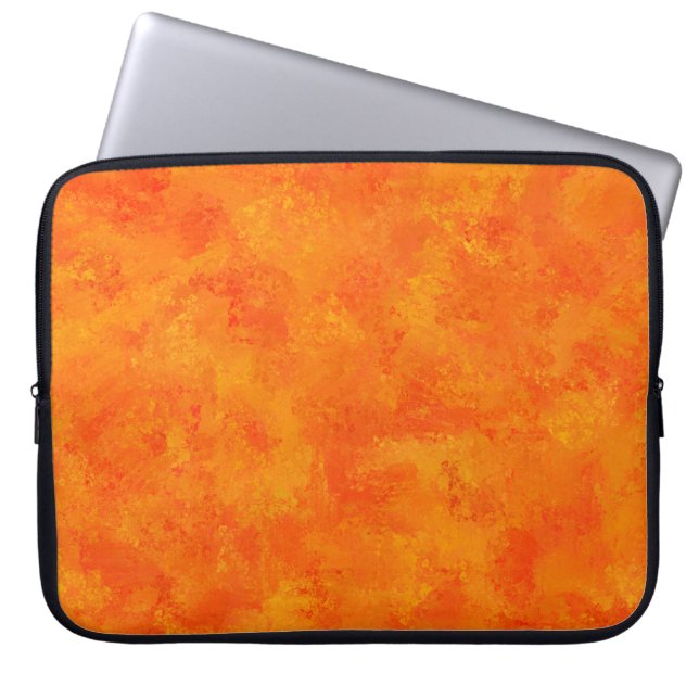Capa Para Notebook Padrão Abstrato Laranja (Frente)