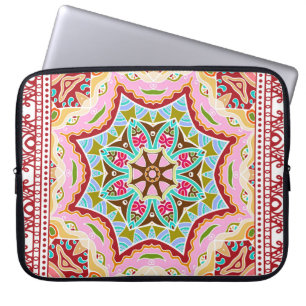 Capa Para Notebook Padrão abstrato Tropical de Folhas Diversas
