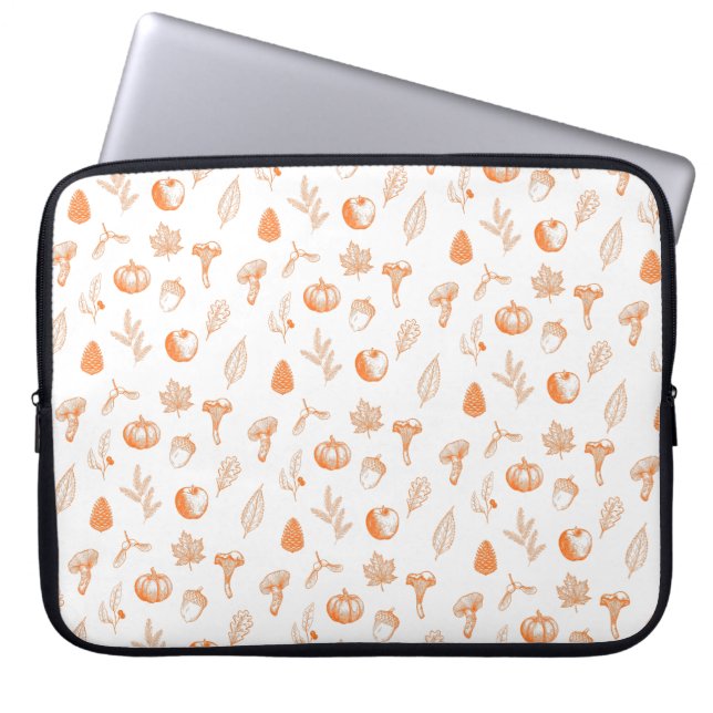 Capa Para Notebook Padrão Aconchegante de Outono (Frente)
