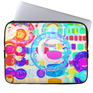 Capa Para Notebook Padrão Aleatório de Cores Vibrantes