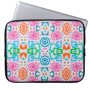 Capa Para Notebook Padrão americano. Impressão Ikat sem problemas. Mo