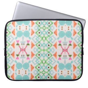 Capa Para Notebook Padrão americano. Impressão Ikat sem problemas. Vi