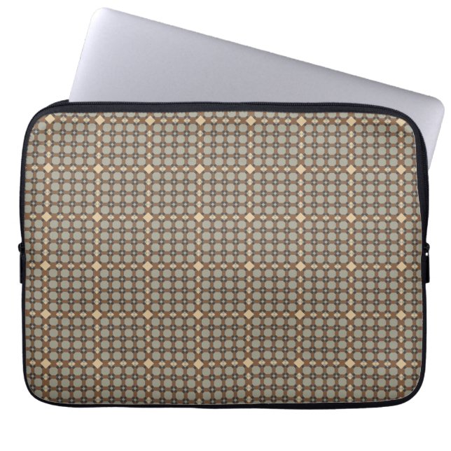 Capa Para Notebook Padrão Art Déco Dourado Vintage  (Frente)