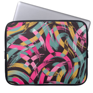 Capa Para Notebook Padrão artístico do traçado do pincel.