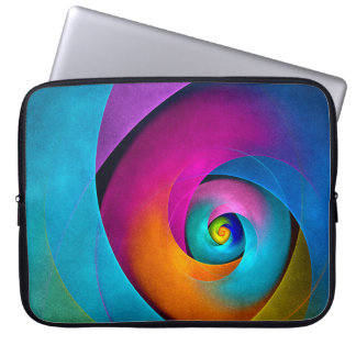 Capa Para Notebook Padrão Azul Cor-de-rosa Abstrato Floral Moderno #1
