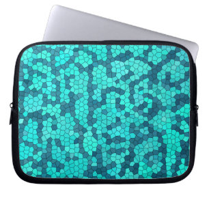 Capa Para Notebook Padrão Azul Turquesa