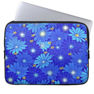 Capa Para Notebook Padrão bonito de margarida azul