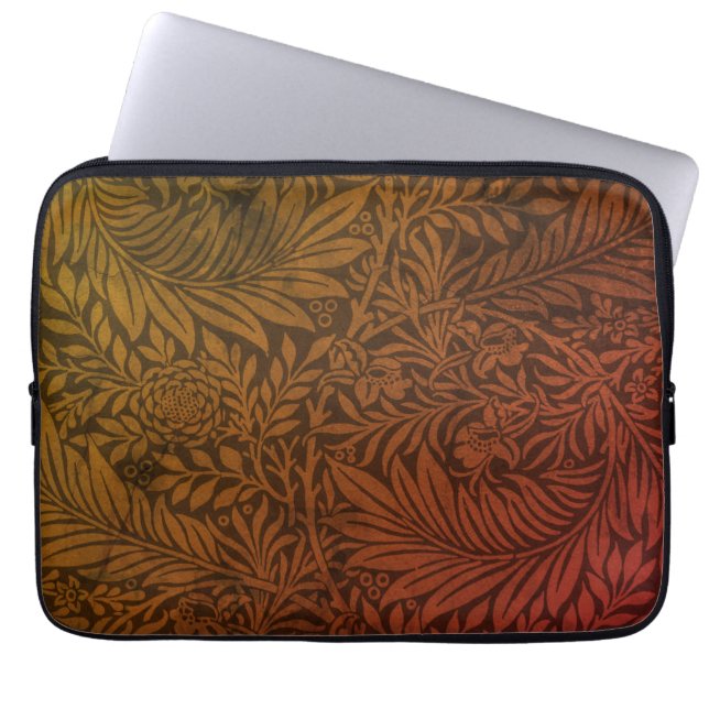 Capa Para Notebook Padrão Botânico Boho de Terracota Elegante (Frente)