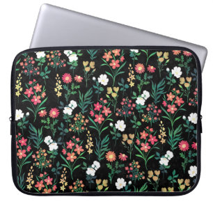 Capa Para Notebook Padrão Botânico Floral bonito de Aquarela