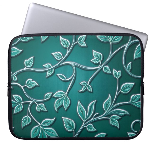 Capa Para Notebook Padrão Botânico Islâmico Tradicional (Frente)