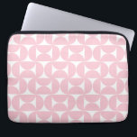 Capa Para Notebook Padrão Branco E Cor-De-Rosa Moderno Do meio século<br><div class="desc">Padrão Moderno do Meio século Retroativo - Formas Geométricas do Abstrato - Padrão Bonito e Minimalista no Rosa Bebê.</div>