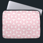 Capa Para Notebook Padrão Branco E Cor-De-Rosa Moderno Do meio século<br><div class="desc">Padrão Moderno do Meio século Retroativo - Formas Geométricas do Abstrato - Padrão Bonito e Minimalista no Rosa Bebê.</div>