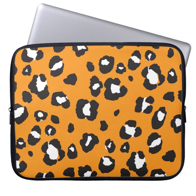 Capa Para Notebook Padrão Clássico de Impressão Leopardo (Frente)