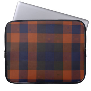 Capa Para Notebook Padrão Clássico Moderno de Xadrez Tartan Invisível