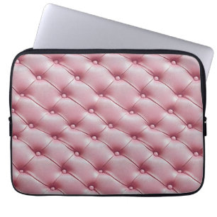 Capa Para Notebook Padrão Coletor de Couro Rosa