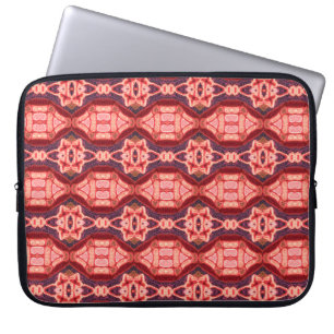 Capa Para Notebook Padrão colorido de bordados sem costura. Arco-íris