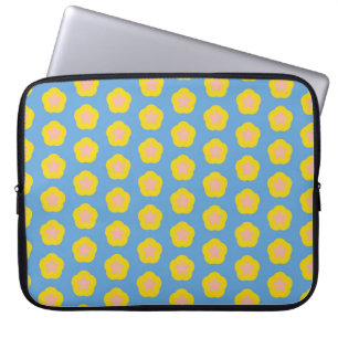 Capa Para Notebook Padrão colorido de estrelas vintage abstract, a