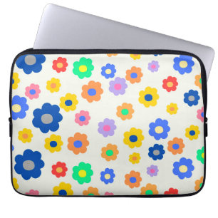 Capa Para Notebook Padrão Colorido de Indie de Flor Minúscula Y2K