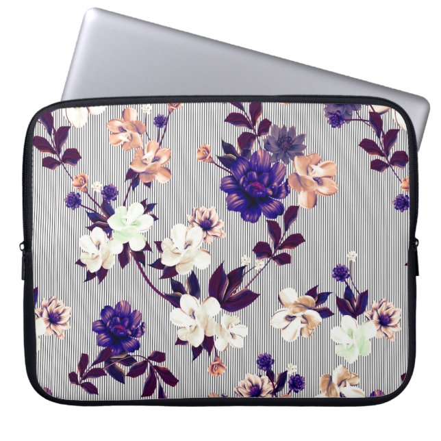 Capa Para Notebook Padrão com flores de primavera Padrão com primaver (Frente)