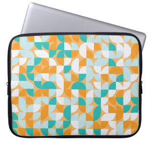 Capa Para Notebook Padrão com triângulos coloridos aleatórios Gerativ