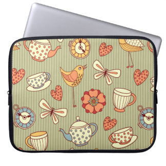 Capa Para Notebook Padrão constante "Festa de chá de verão"