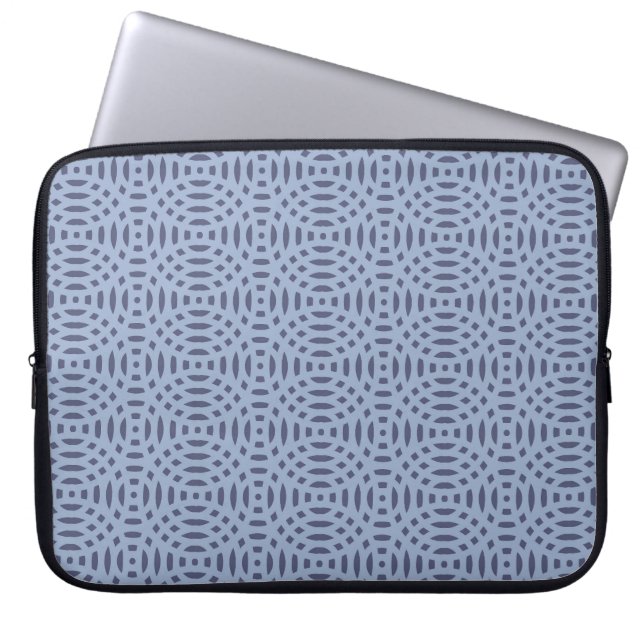 Capa Para Notebook padrão contínuo de formas circulares (Frente)