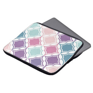 Capa Para Notebook Padrão contínuo de formas geométricas coloridas pa