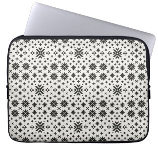 Capa Para Notebook Padrão contínuo de geometria folk minimalista