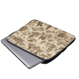 Capa Para Notebook Padrão contínuo de Toile do Deserto Ocidental Vint