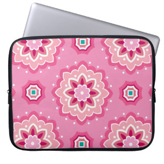 Capa Para Notebook Padrão Cor-de-Rosa e Floral