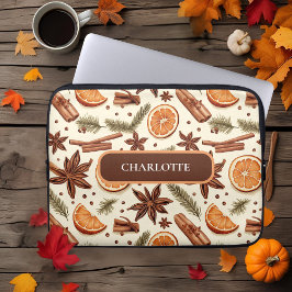 Capa Para Notebook Padrão Cozy Spice - Nome Personalizado