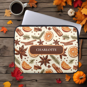 Capa Para Notebook Padrão Cozy Spice - Nome Personalizado
