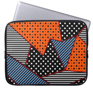 Capa Para Notebook padrão criativo uniforme com composição geomét