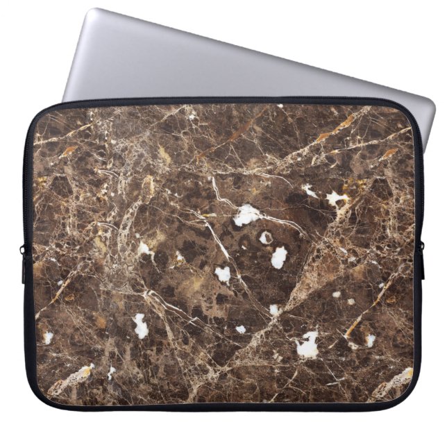 Capa Para Notebook Padrão da Pedra Marble Brown (Frente)