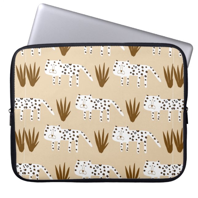 Capa Para Notebook Padrão da pele do leopardo (Frente)