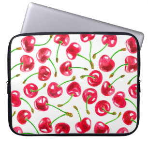 Capa Para Notebook Padrão das cerejas de aquarela