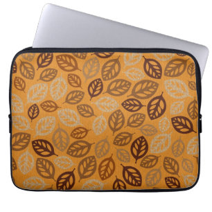 Capa Para Notebook Padrão das folhas castanho-cegas