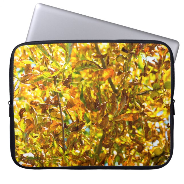 Capa Para Notebook Padrão das folhas de outono (Frente)