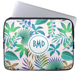 Capa Para Notebook Padrão das folhas tropicais