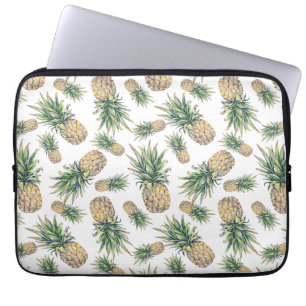 Capa Para Notebook Padrão de Abacaxi de Aquarela