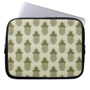 Capa Para Notebook Padrão de abacaxi de Khaki