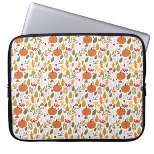 Capa Para Notebook Padrão de Abóbora de Outono