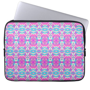 Capa Para Notebook Padrão de Abstrato azul e rosa LEGAL SUPER