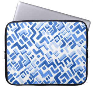 Capa Para Notebook Padrão de Abstrato Geométrico de Aquarela